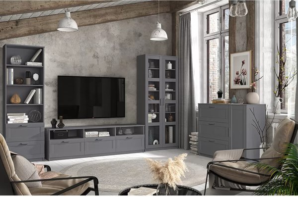 Тумба Anrex Skagen 1D3S (графит)