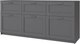Тумба Anrex Skagen 3D3S (графит) - 