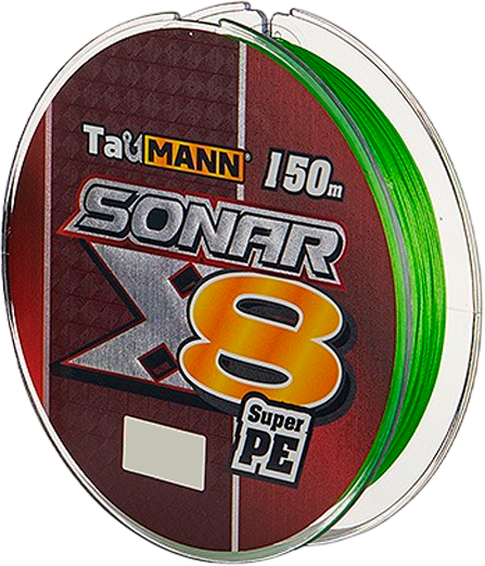 Леска плетеная TauMANN Sonar PE X8 150м 1.2 0.18мм / 06293 (светло-зеленый)