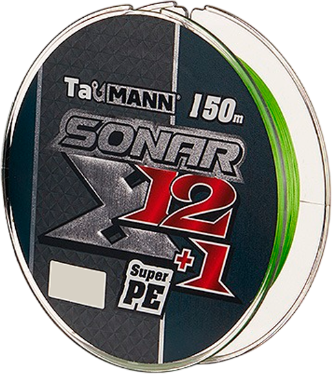 Леска плетеная TauMANN Sonar X12+1 PE 150м 1.2 0.18мм / 06303 (светло-зеленый)