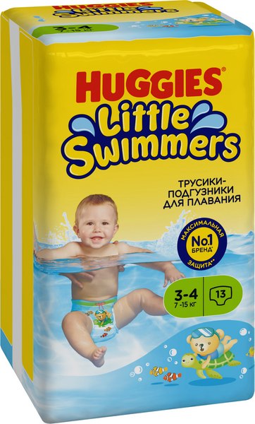 Подгузники-трусики детские Huggies Little Swimmers 3-4 (13шт)