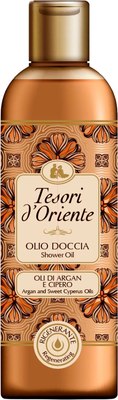 Масло для душа Tesori d'Oriente с маслами Арганы и Сладкой Осоки (250мл) - 