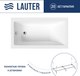 Ванна акриловая Lauter Estelle 130 / 21206030 (с каркасом) - 