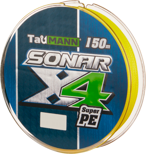 Леска плетеная TauMANN Sonar PE X4 150м 2.5 0.26мм / 06271 (желтый)