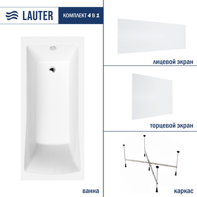 

Ванна акриловая, Aurora 180x80 / 21010080