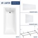Ванна акриловая Lauter Athena 170x80 / 21090080 (с каркасом, лицевым и торцевым экранами) - 