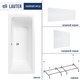 Ванна акриловая Lauter Olympia 180x80 / 21100080 (с каркасом, лицевым и торцевым экранами) - 