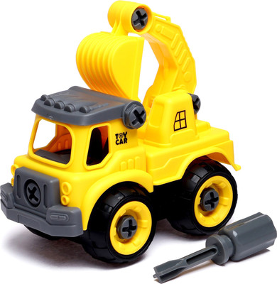 Игрушка-конструктор Sima-Land Машина с ковшом D916 / 7016004 (26эл) - 