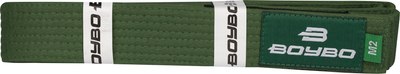 Пояс для кимоно BoyBo BBJJ24BL-К 220см (зеленый) - 