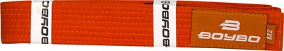 Пояс для кимоно BoyBo BBJJ24BL-К 240см (оранжевый) - 