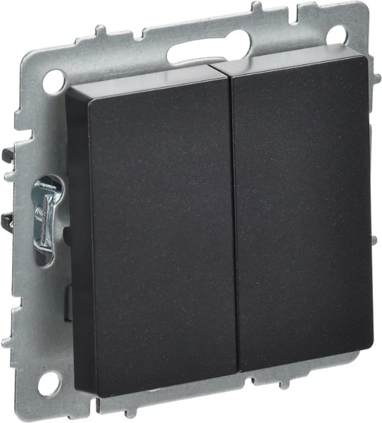 Выключатель IEK Brite BR-V23-0-10-K02 (черный)