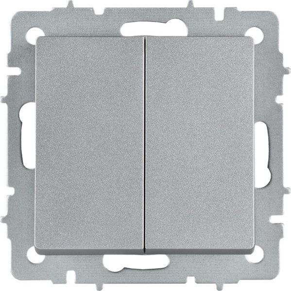 Выключатель IEK Brite BR-V23-0-10-K47 (алюминий)