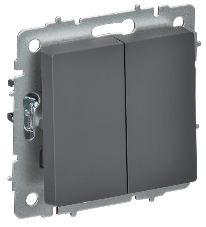 Выключатель IEK Brite BR-V23-0-10-K53 (графит)