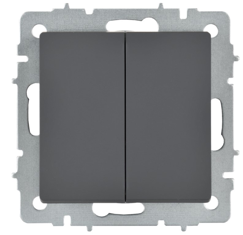 Выключатель IEK Brite BR-V23-0-10-K53 (графит) — фото 2