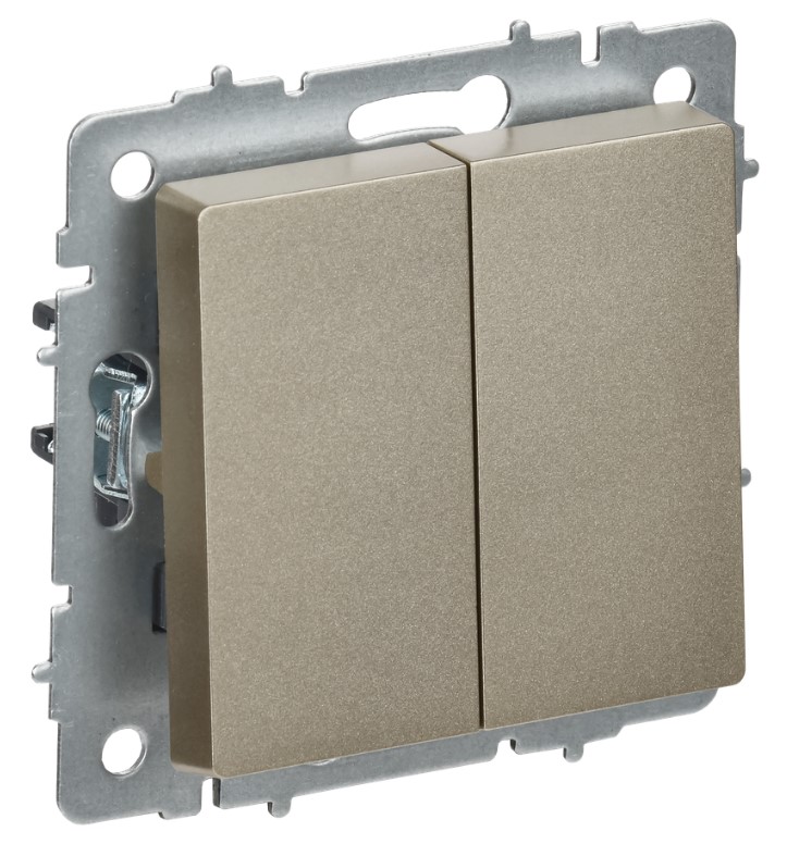 Выключатель IEK Brite BR-V23-0-10-K37 (шампань)