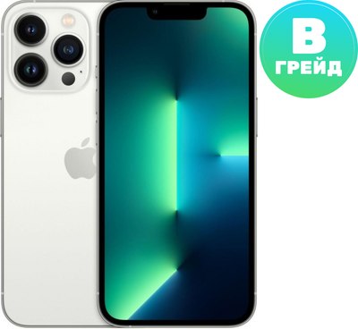 Смартфон восстановленный Apple iPhone 13 Pro 128GB Flip Грейд B (серебристый) - 
