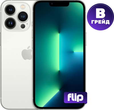Смартфон восстановленный Apple iPhone 13 Pro 128GB Flip Грейд B (серебристый) - 