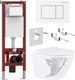 Унитаз подвесной с инсталляцией Asten Readle Zentralmodul AR0601-205W - 