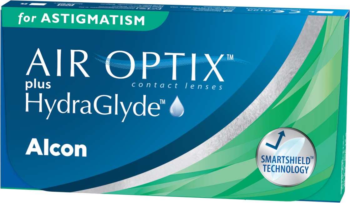 Контактная линза Air Optix For Astigmatism plus Hydraglyde Sph-2.50 cyl-0.75 ax170 R8.7