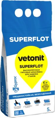 

Шпатлевка, Для заполнения и армирования швов Superflot