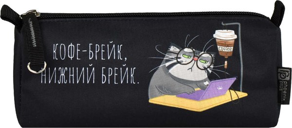 Пенал Феникс+ Серый кот / 68424