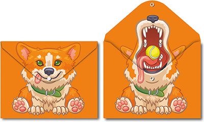 

Папка-конверт, Корги / 74965