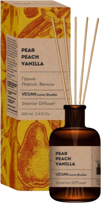 Аромадиффузор Delta Parfum Love Studio Pear, Peach, Vanilla (100мл) - 