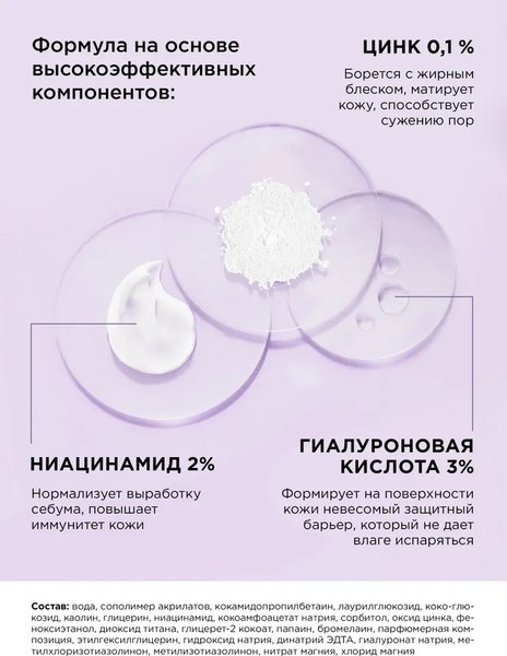 Гель для умывания MIXIT Your Skin с ниацинамидом и цинком для жирной кожи (250мл)