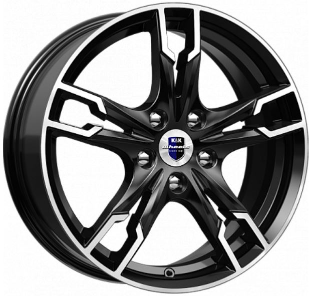 Литой диск K&K Солар (КС875) 17x7" 5x105мм DIA 56.6мм ET 40мм Алмаз черный