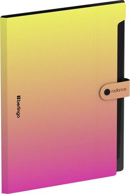 Папка для бумаг Berlingo Radiance / XF4_12001 (желтый/розовый) - 