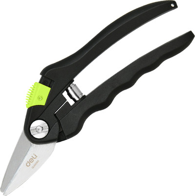 Секатор механический Deli GS EDL580101 (200мм, черный/желтый) - 