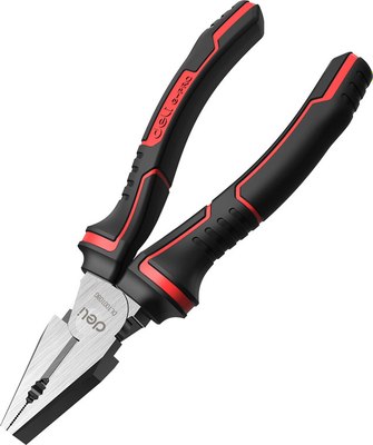 Плоскогубцы Deli DL100108G (красный/черный) - 