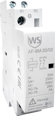 Контактор Wilderness AF-8M-20/02 20A 2НЗ 24В DC 50Гц / 2002-024DС1-8M - 