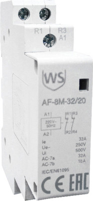 Контактор Wilderness AF-8M-32/20 32A 2НО 220В AC 50Гц / 3220-220AС1-8M - 