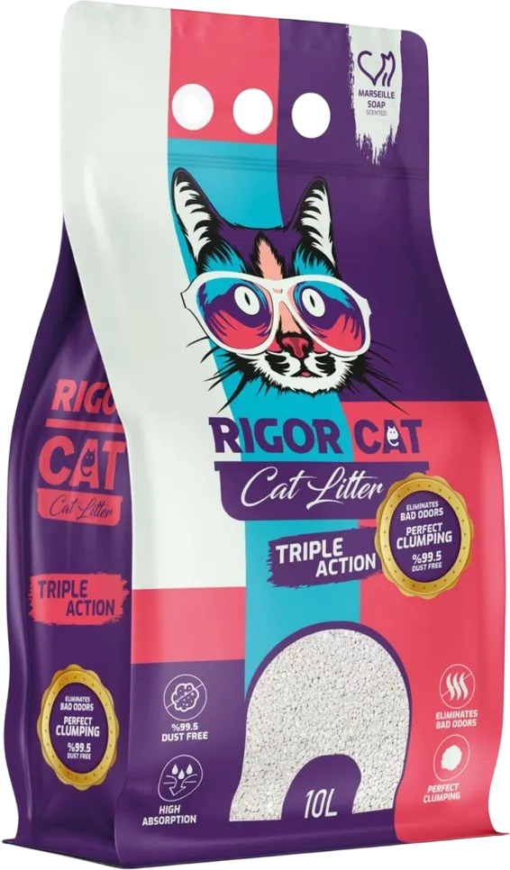 Наполнитель для туалета Rigor Cat Марсельское мыло (10л)