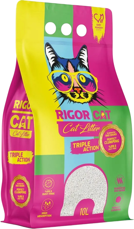 Наполнитель для туалета Rigor Cat Детская присыпка (10л)