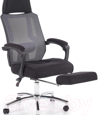 Кресло офисное Halmar Freeman (черный/серый)