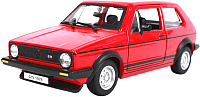 Масштабная модель автомобиля Bburago Фольксваген Гольф MK1 GTI / 18-21089 (красный) - 