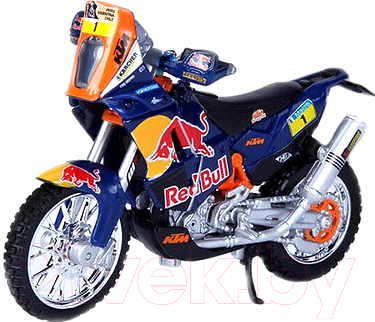 Масштабная модель мотоцикла Bburago KТМ 450 Red Bull Dakar 1 / 18-51071 (синий)