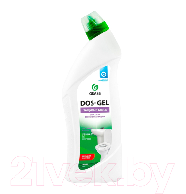 Чистящее средство для ванной комнаты Grass Dos Gel дезинфицирующий / 125436 (1л)
