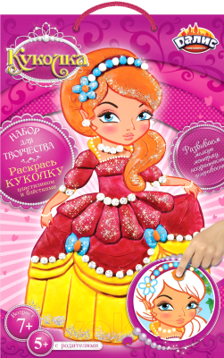 

Набор для творчества Далис, Раскраска из пластилина. Кукла Ирэна / МС-212