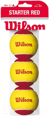 Набор теннисных мячей Wilson Starter Red / WRT137001 (3шт)