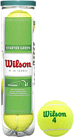 Набор теннисных мячей Wilson Starter Green Play / WRT137400 (4шт) - 