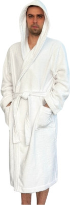 Халат Lilia Мужской махровый с капюшоном 25С-002М (р-р 48-50/182, белый) - 
