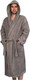 Халат Lilia Мужской махровый с капюшоном 25С-002М (р-р 52-54/182, темно-серый) - 