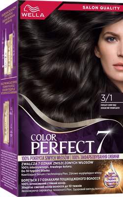 

Крем-краска для волос, Color Perfect Стойкая 3/1 пепельный темный шатен