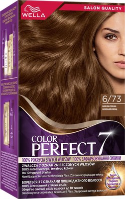 

Крем-краска для волос, Color Perfect Стойкая 6/73 карамельный шоколад