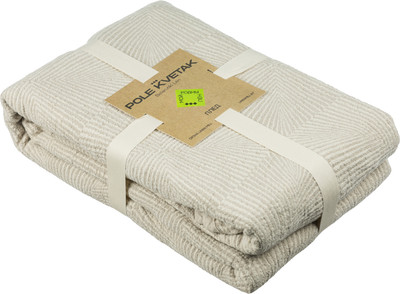 Плед Pole Kvetak (Беларускі лён) 210х190 22С155-ШР/у./л.с.уп. (330 Хрусталь 983/сорт 1) - 