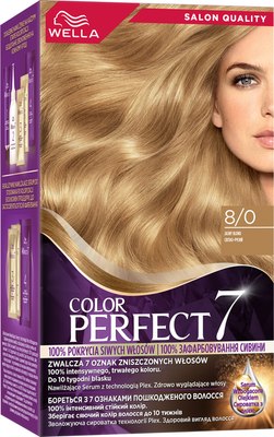 

Крем-краска для волос, Color Perfect Стойкая 8/0 светло-русый