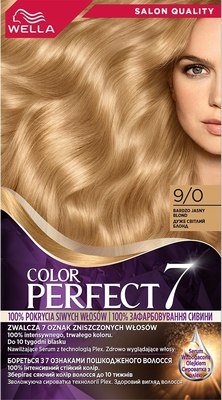 

Крем-краска для волос, Color Perfect Стойкая 9/0 очень светлый блонд